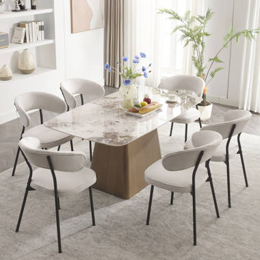 Dining chairs with white legs hot sale